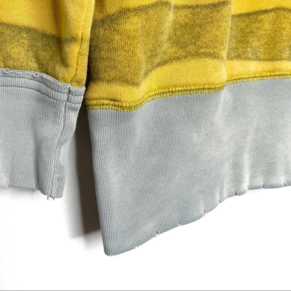 We The Free Yellow Striped Lion Sweater Large - Picture 4 of 9